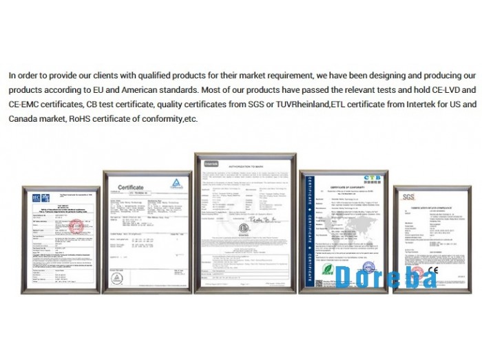 Certifiactes for household vacuum food sealer